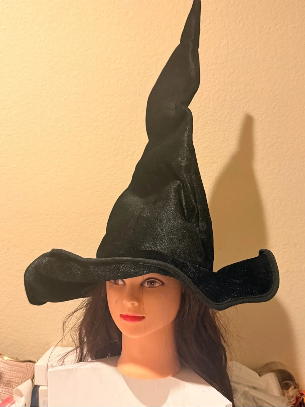Kids Black Witch Hat Halloween Costume - Classic Pointed Witch Hat